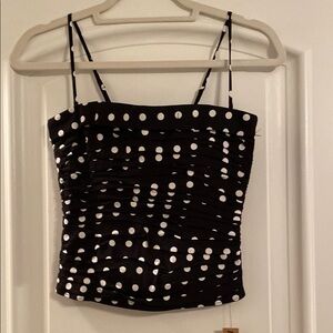 Polka Dot Black and White Women's Top
